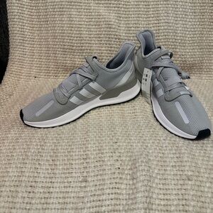 Adidas Gray Athletic Shoes with Supportive Midsole